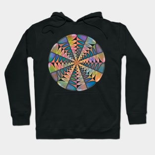 Neon Bubble Mandala - Intricate Digital Illustration, Colorful Vibrant and Eye-catching Design, Perfect gift idea for printing on shirts, wall art, home decor, stationary, phone cases and more. Hoodie